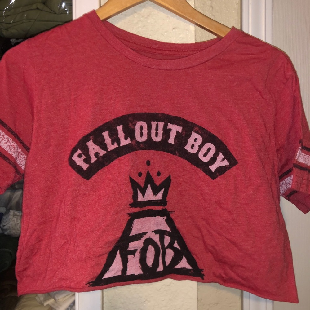 fall out boy cropped top